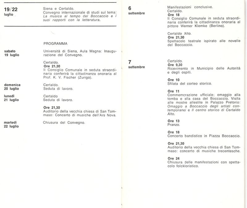 La musica al tempo del Boccaccio e i suoi rapporti con la letteratura